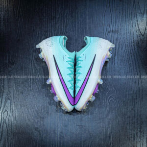 Giày đá bóng giày đá bóng nike mercurial (xanh ngọc phối tím độc đáo)